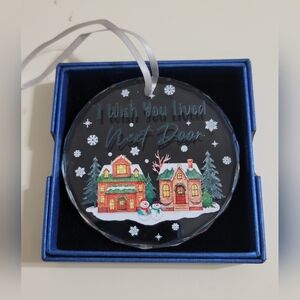 Ornament with Houses and Snowflakes for a Special Person NWT
